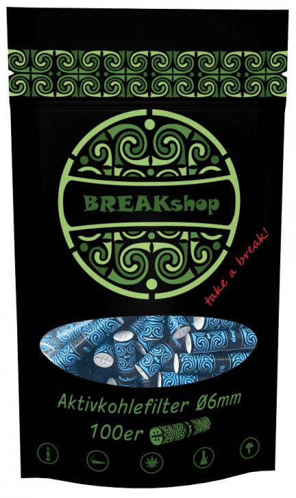 BREAKshop Aktivkohlefilter 6mm 100 Stk.